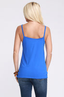 PLUS SIZE FRONT KNOTTED HEM WITH STRAP TOP