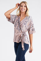 Plus Size Short Sleeve Wrap