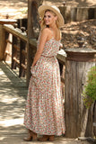 FRONT TIE NECK WITH ELASTIC WAIST MAXI DRESS