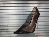 Resha-3 Black Pointed Toe With Tinted Color Heels