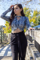 Jamie Snake Print Crop Top