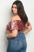 Plus Size-Avery Off Shoulder Bodysuit