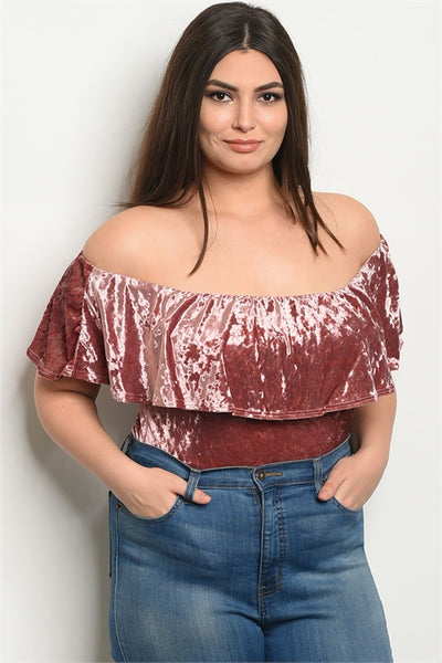 Plus Size-Avery Off Shoulder Bodysuit