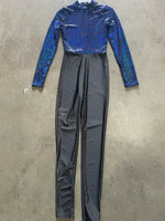 MOCK NECK SEQUIN TOP JUMPSUIT