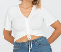 Monique Crop Top - Plus Size