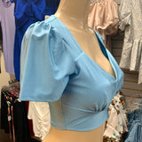 Carolina Crop Top (Blue)