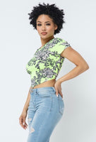 Miranda Crop Top (Neon Yellow)